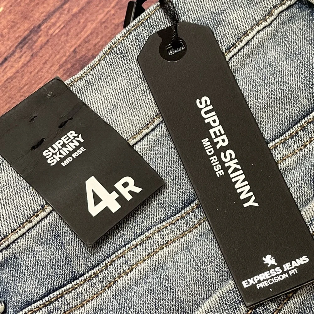 Express Super Skinny Mid-Rise Skinny Jeans